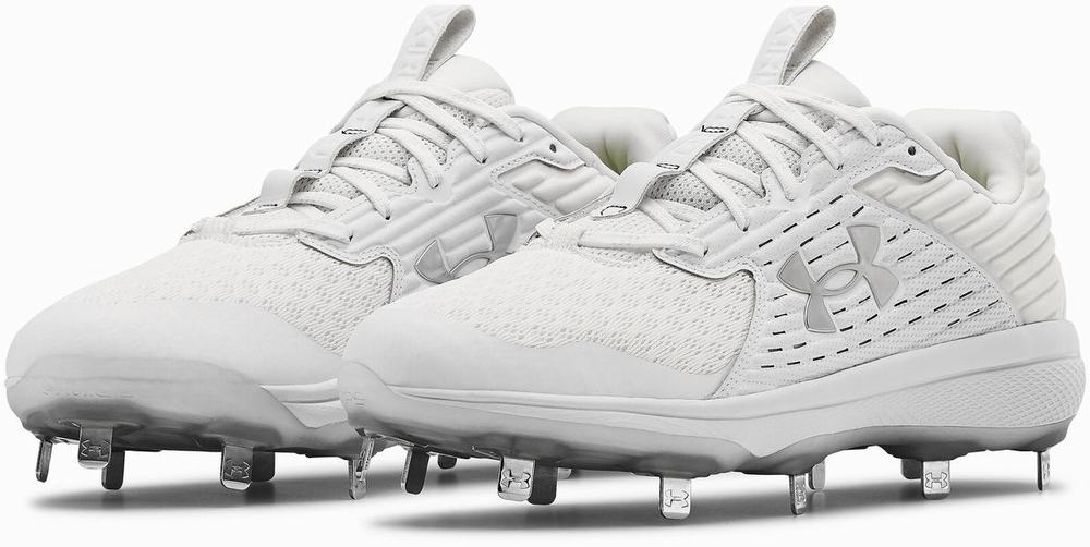 Buty Baseballowe Vans Męskie Białe Metal Srebrne | KQVC75146