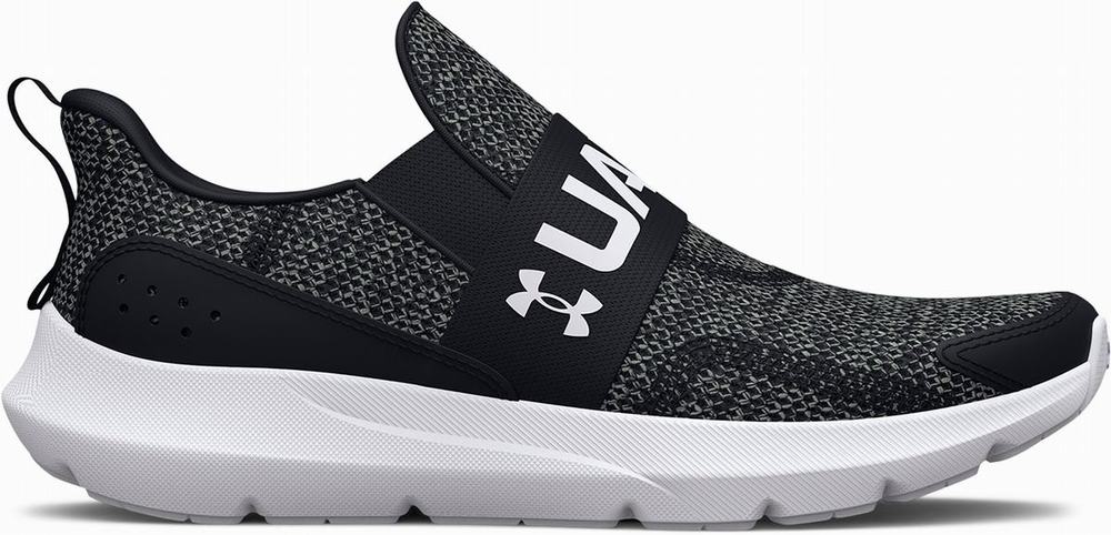 Buty Treningowe Vans UA Hustle Fleece Chłopięce Czarne Białe | IOGQ58034