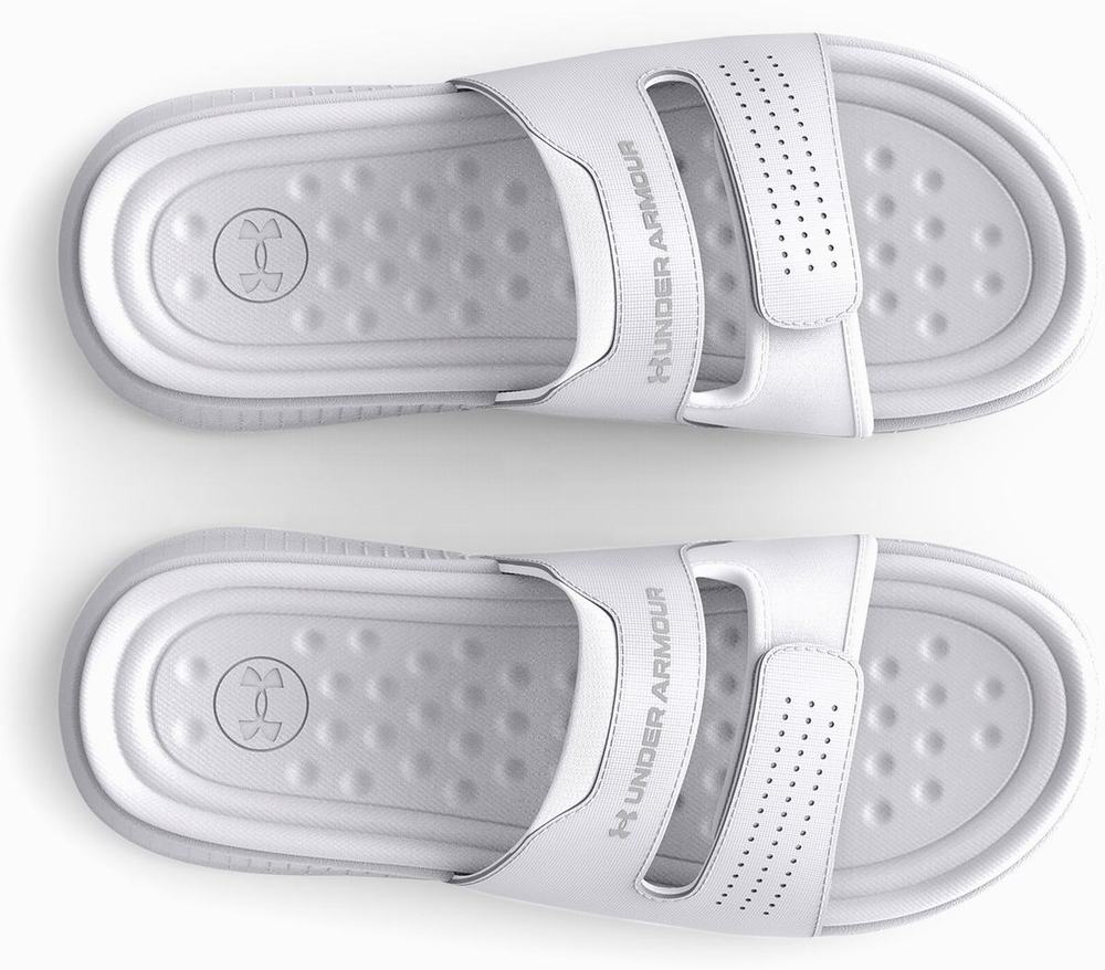 Sandals & Slides Vans Damskie Białe Szare | DQRH17546