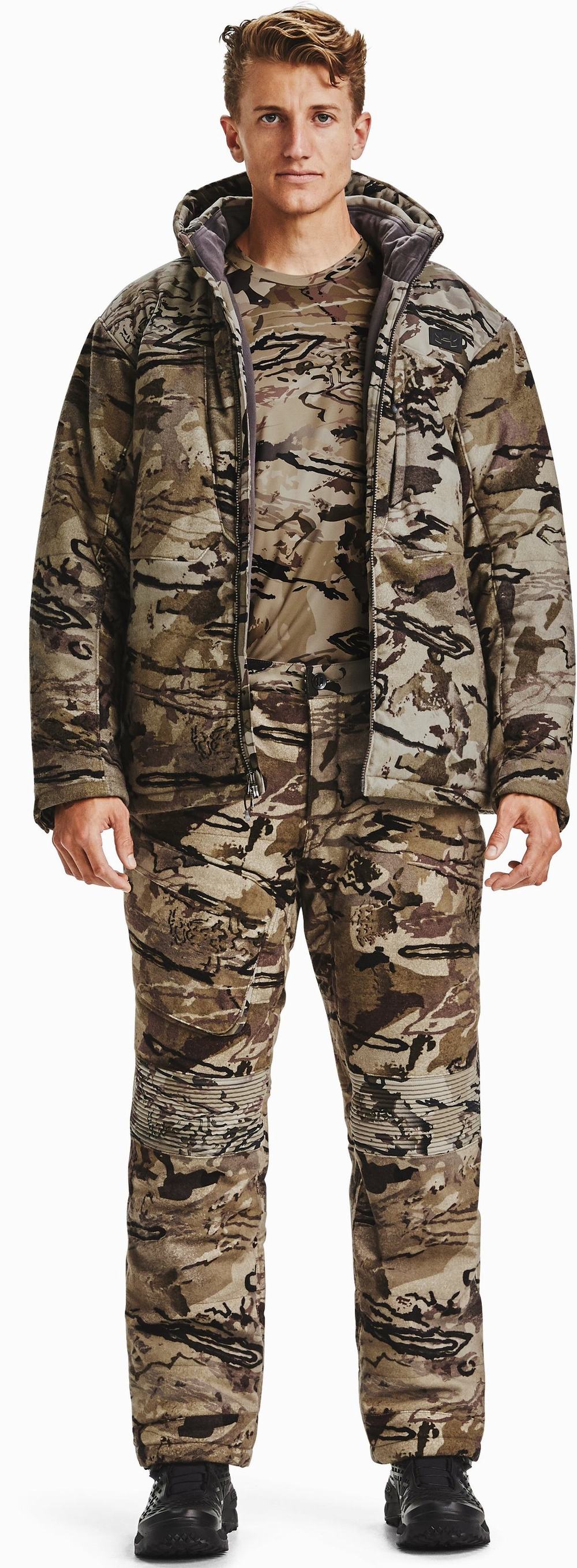 Spodnie Vans UA Stormproof Extreme Insulate Męskie Beżowe Camo Czarne | ZYAM40867