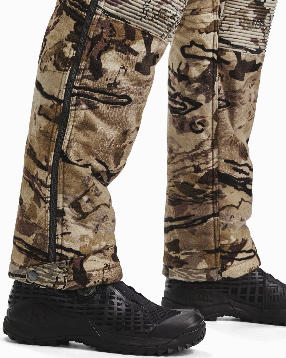 Spodnie Vans UA Stormproof Extreme Insulate Męskie Beżowe Camo Czarne | ZYAM40867