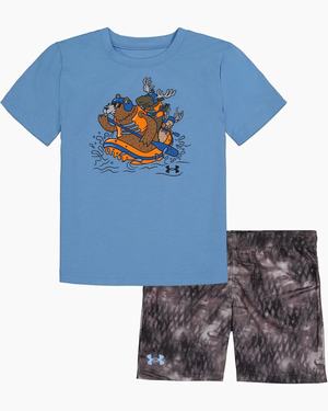 One Piece & Sets Vans UA Big Logo Surf Chłopięce Czerwone Niebieskie Czarne | GCXN07619